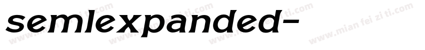semlexpanded字体转换