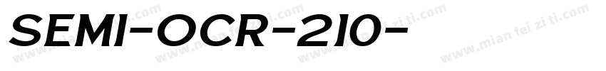 SEMI-OCR-210字体转换