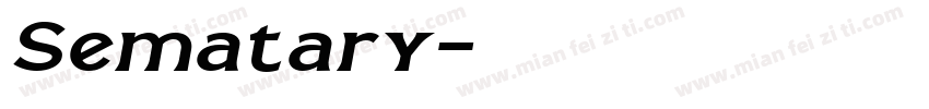 Sematary字体转换