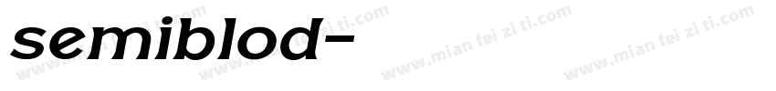 semiblod字体转换