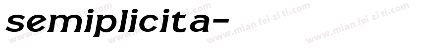 semiplicita字体转换