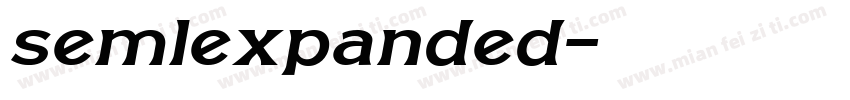 semlexpanded字体转换