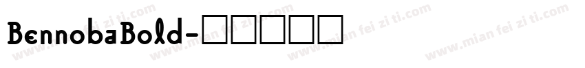 BennobaBold字体转换