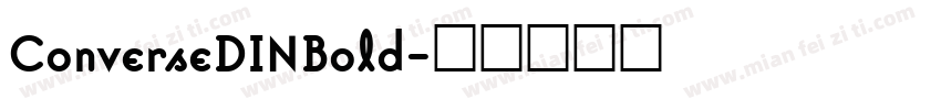 ConverseDINBold字体转换