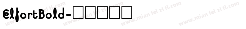 ElfortBold字体转换