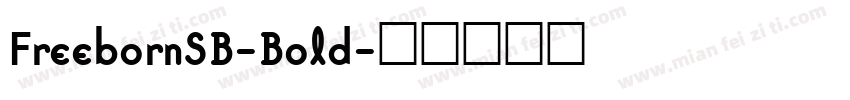 FreebornSB-Bold字体转换