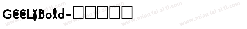 GEELYBold字体转换
