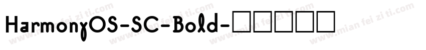 HarmonyOS-SC-Bold字体转换