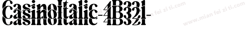 CasinoItalic-4B32l字体转换