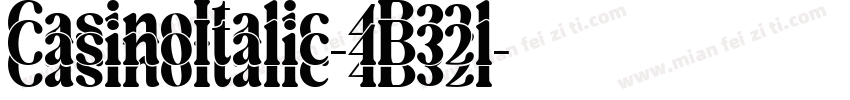 CasinoItalic-4B32l字体转换