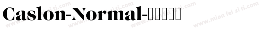 Caslon-Normal字体转换