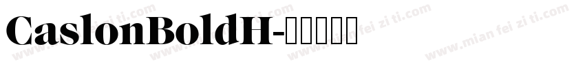 CaslonBoldH字体转换