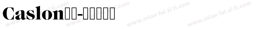 Caslon字体字体转换