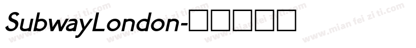 SubwayLondon字体转换