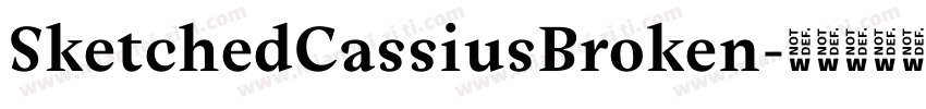 SketchedCassiusBroken字体转换