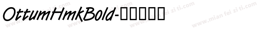 OttumHmkBold字体转换