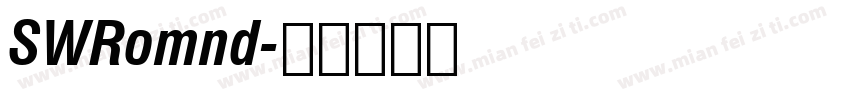 SWRomnd字体转换