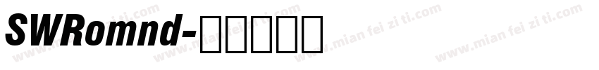 SWRomnd字体转换