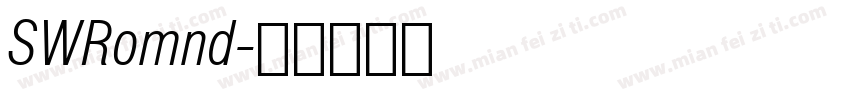 SWRomnd字体转换