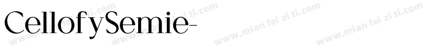 CellofySemie字体转换