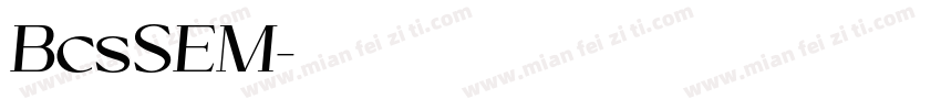 BcsSEM字体转换