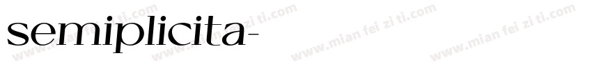 semiplicita字体转换