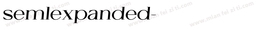 semlexpanded字体转换
