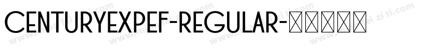 CenturyExpEF-Regular字体转换