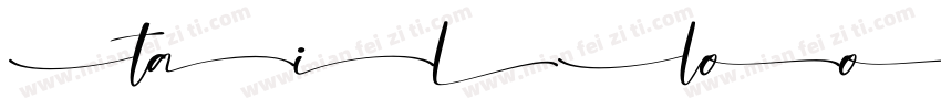 TailLooped字体转换