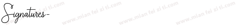 Signatures字体转换
