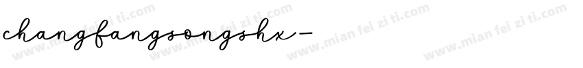 changfangsongshx字体转换