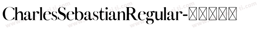 CharlesSebastianRegular字体转换