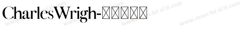 CharlesWrigh字体转换
