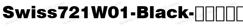 Swiss721W01-Black字体转换