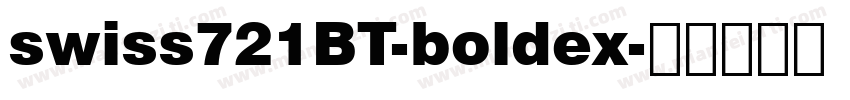 swiss721BT-boldex字体转换