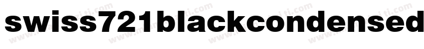 swiss721blackcondensed字体转换