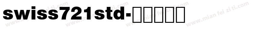 swiss721std字体转换
