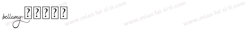 bellamy字体转换