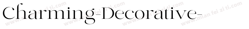 Charming-Decorative字体转换