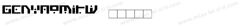 genyaomitw字体转换