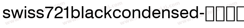 swiss721blackcondensed字体转换