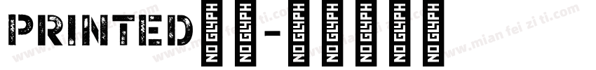 Printed字体字体转换