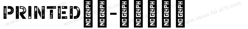 Printed字体字体转换