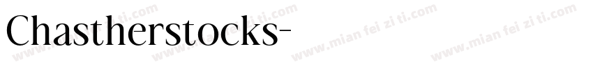 Chastherstocks字体转换