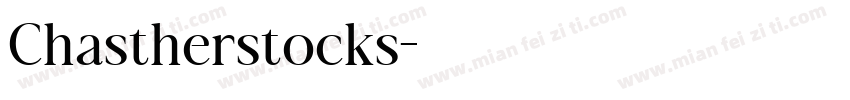 Chastherstocks字体转换