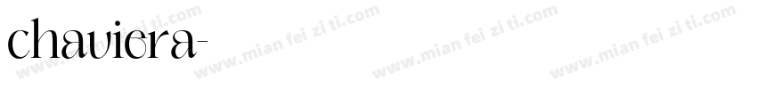 chaviera字体转换