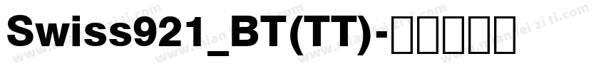 Swiss921_BT(TT)字体转换