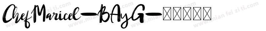 ChefMaricel-BAyG字体转换