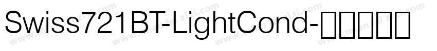 Swiss721BT-LightCond字体转换