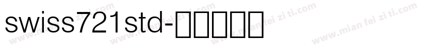 swiss721std字体转换
